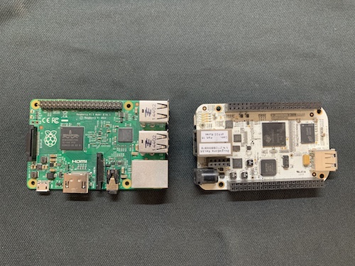Raspberry Pi and Beaglebone small ARM computers